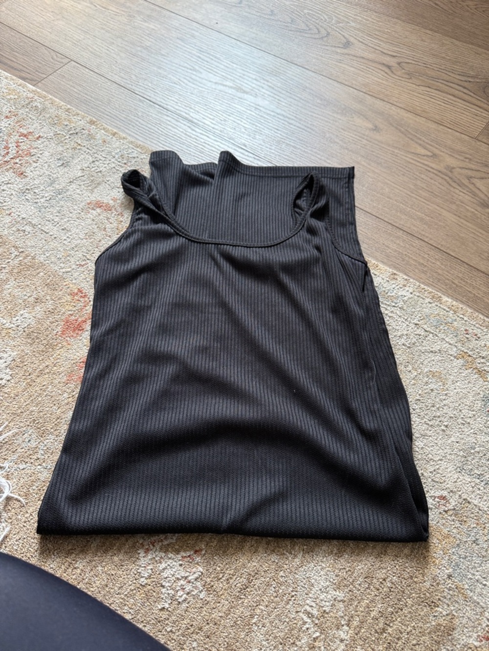 Black Ribbed Dress